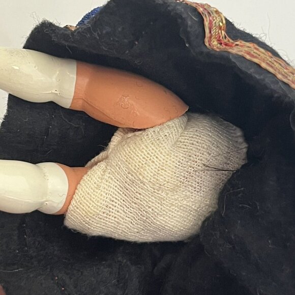 Vintage Schildkrot Celluloid Small German Doll Traditional Outfit Turtle Tag - Picture 11 of 16